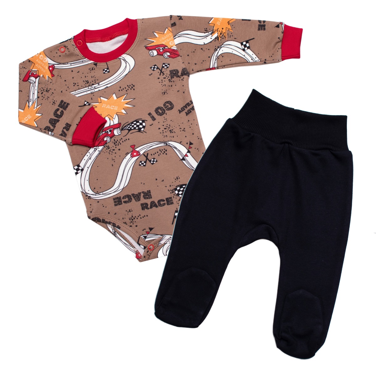 Kojenecké body zap. u krku + polodupačky RACE